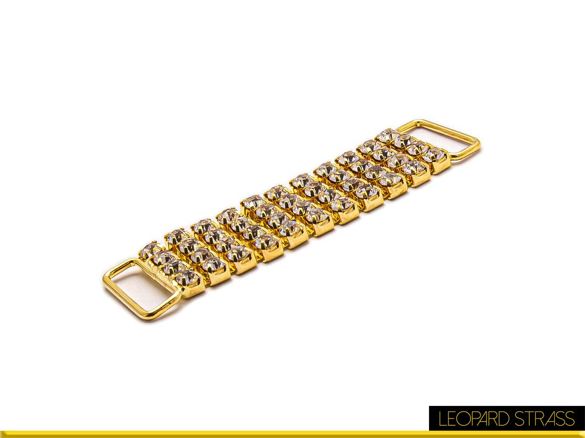 Bikini Connector - BC8 Crystal + Gold