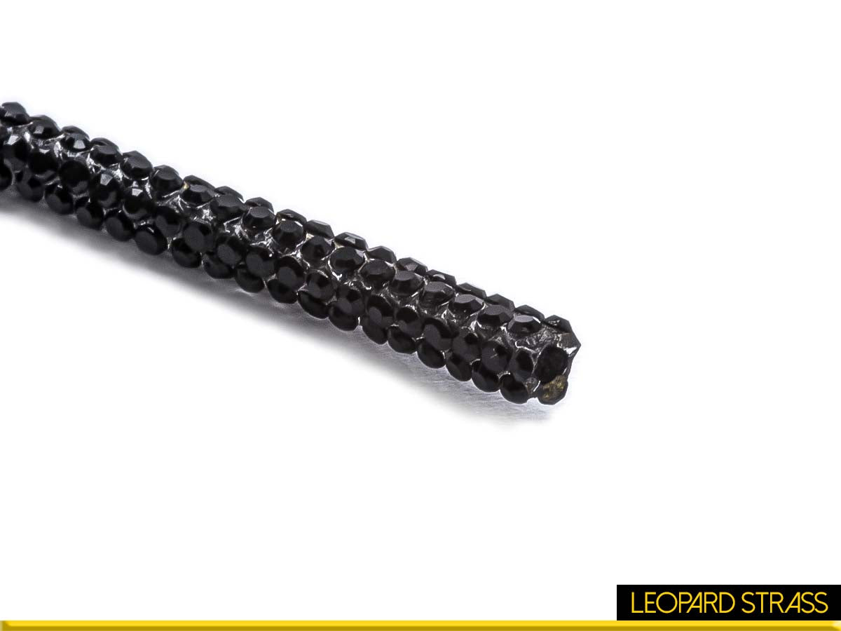Corda / Cordino con Strass: Nero