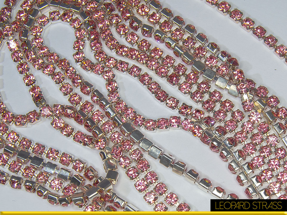 Chaînes de Strass - Rose