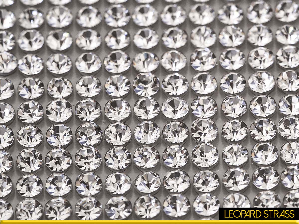 Feuille adhésive en strass cristal