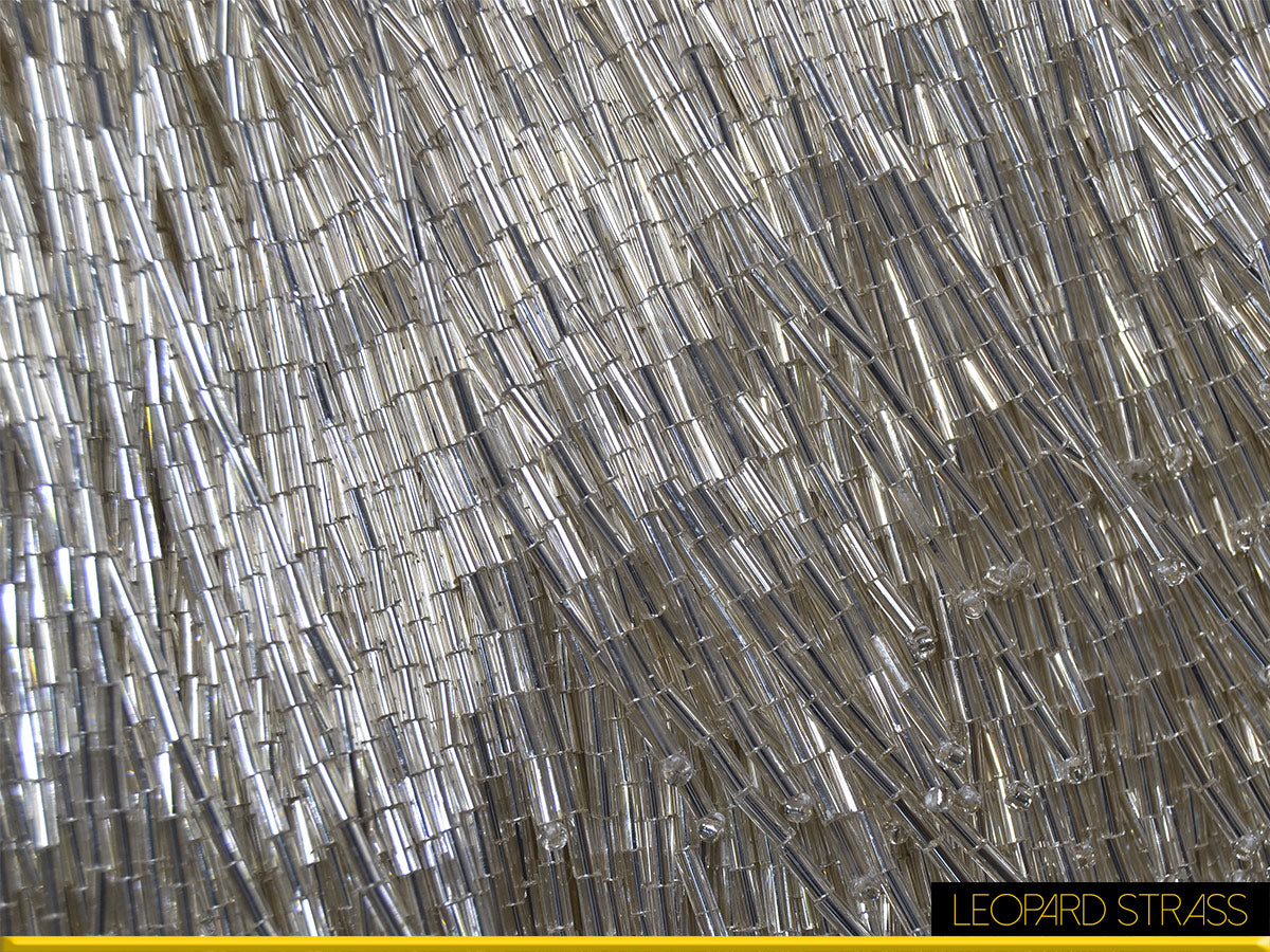 Frange Perline : Cristal / bianco