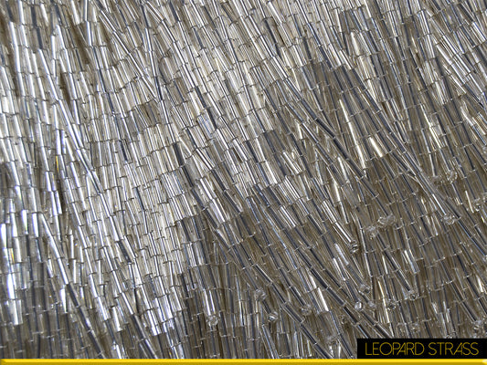 Frange Perline : Cristal / bianco