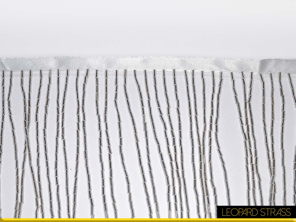 Frange Perline : Cristal / bianco