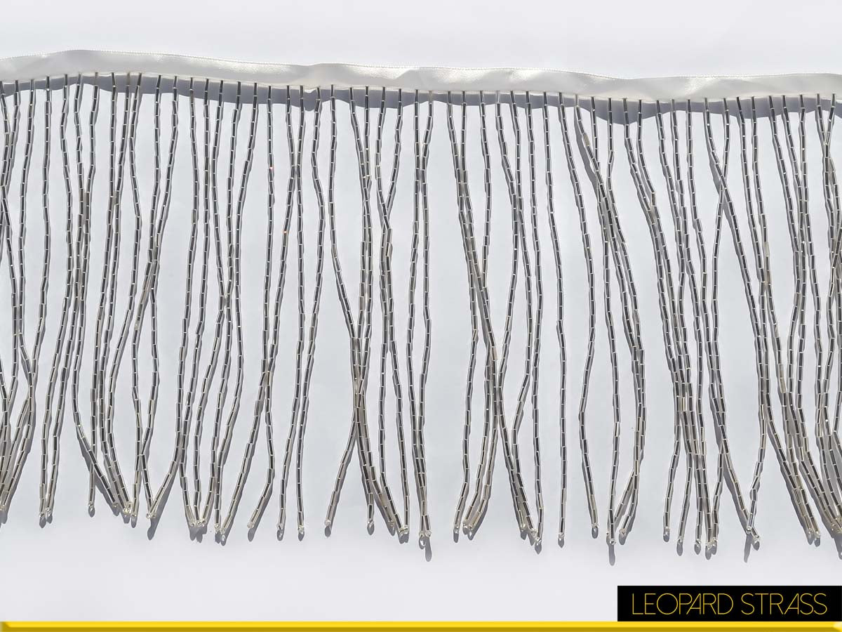 Frange Perline : Cristal / bianco