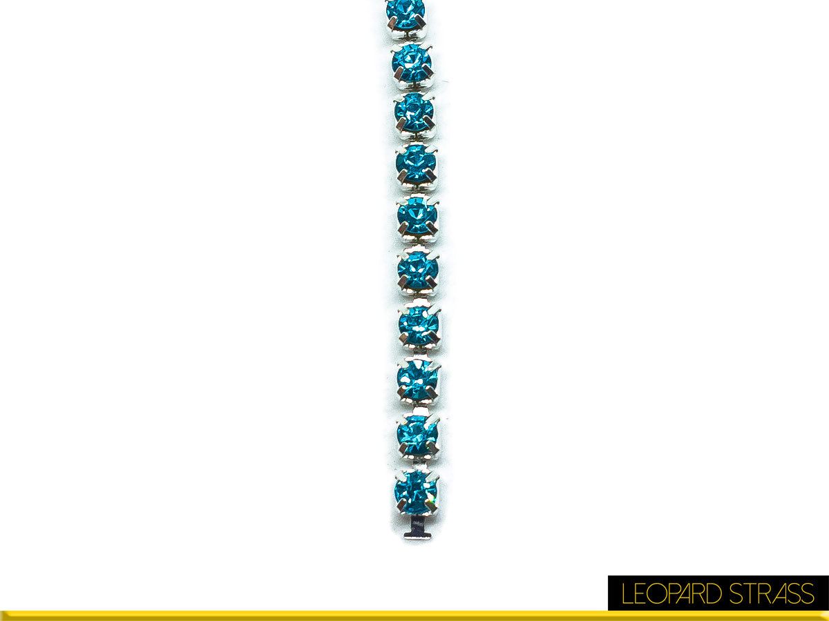 Catena di Strass - Aquamarine