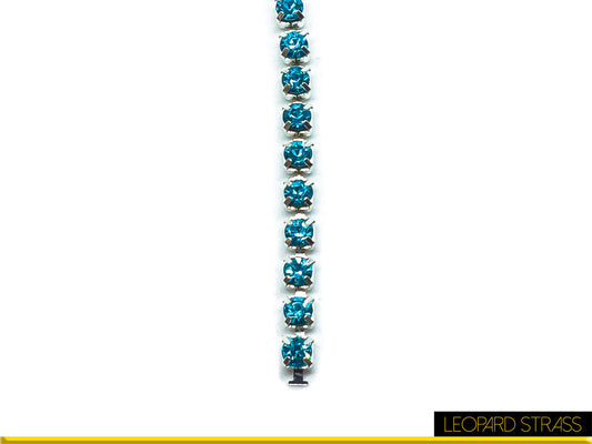 Catena di Strass - Aquamarine